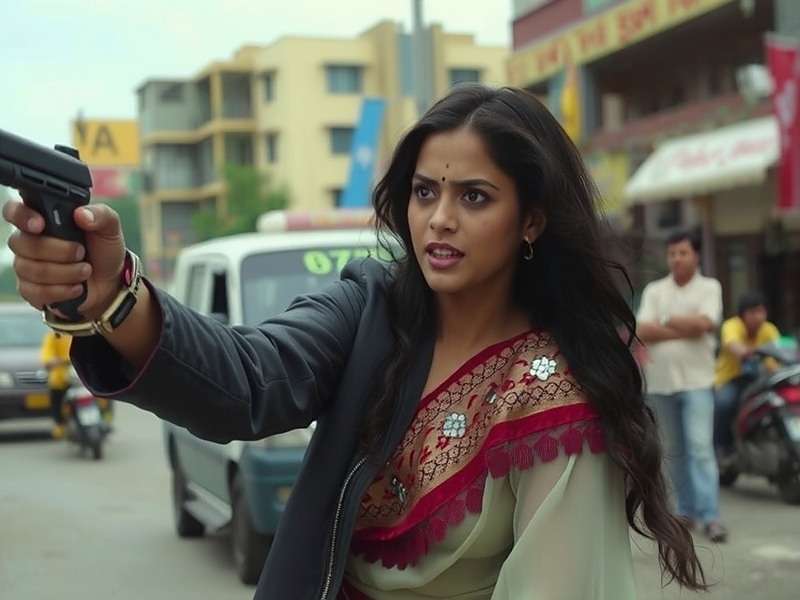 Hailstorm Hero in Bengali showing Meenakshi character speaking in Kolkata dialect